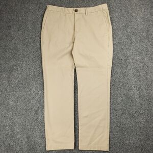 Peter Manning Pants Mens 32x26 Lightweight Stretch Chino Performance Khaki Beige